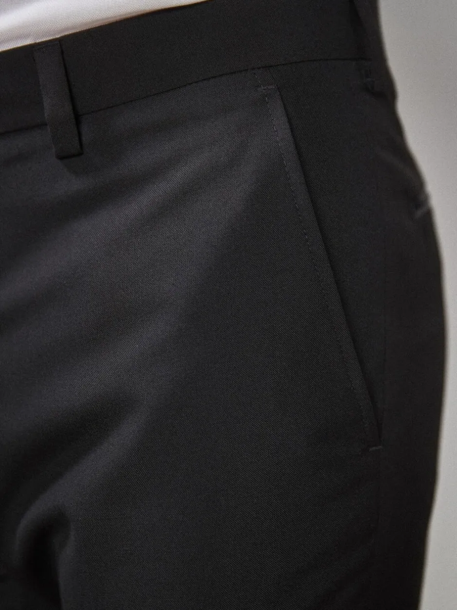 Smokings En Feestkleding*Next - Slim Fit - Pantalon in smokingstijl Zwart