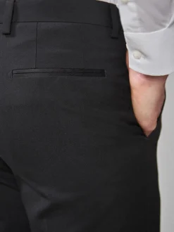Smokings En Feestkleding*Next - Slim Fit - Pantalon in smokingstijl Zwart