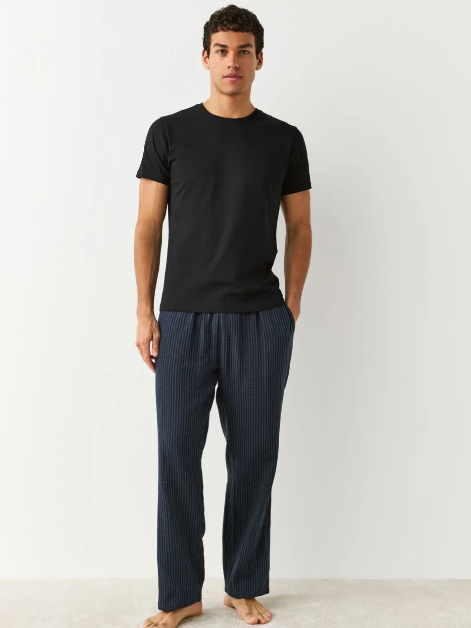 Ondergoed|Ondergoed*Next Zwart - Slim Fit - Set van 5 100% katoenen T-shirts met laagjes