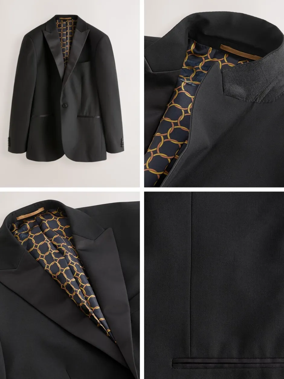 Smokings En Feestkleding|Blazers En Business-Jasjes|Next - Slim Fit - Smoking: colbert Zwart