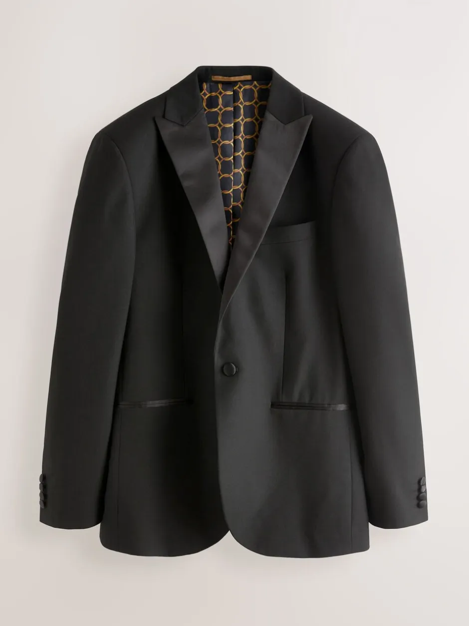 Smokings En Feestkleding|Blazers En Business-Jasjes|Next - Slim Fit - Smoking: colbert Zwart