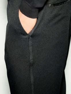 Smokings En Feestkleding|Broeken En Chino's|Next Zwart - Slim Fit - Smokingpantalon met biesdetail en textuur