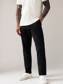 Broeken En Chino's*Next Zwart - Slim Fit - Stretchy chino