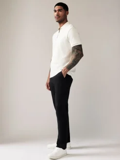 Broeken En Chino's*Next Zwart - Slim Fit - Stretchy chino