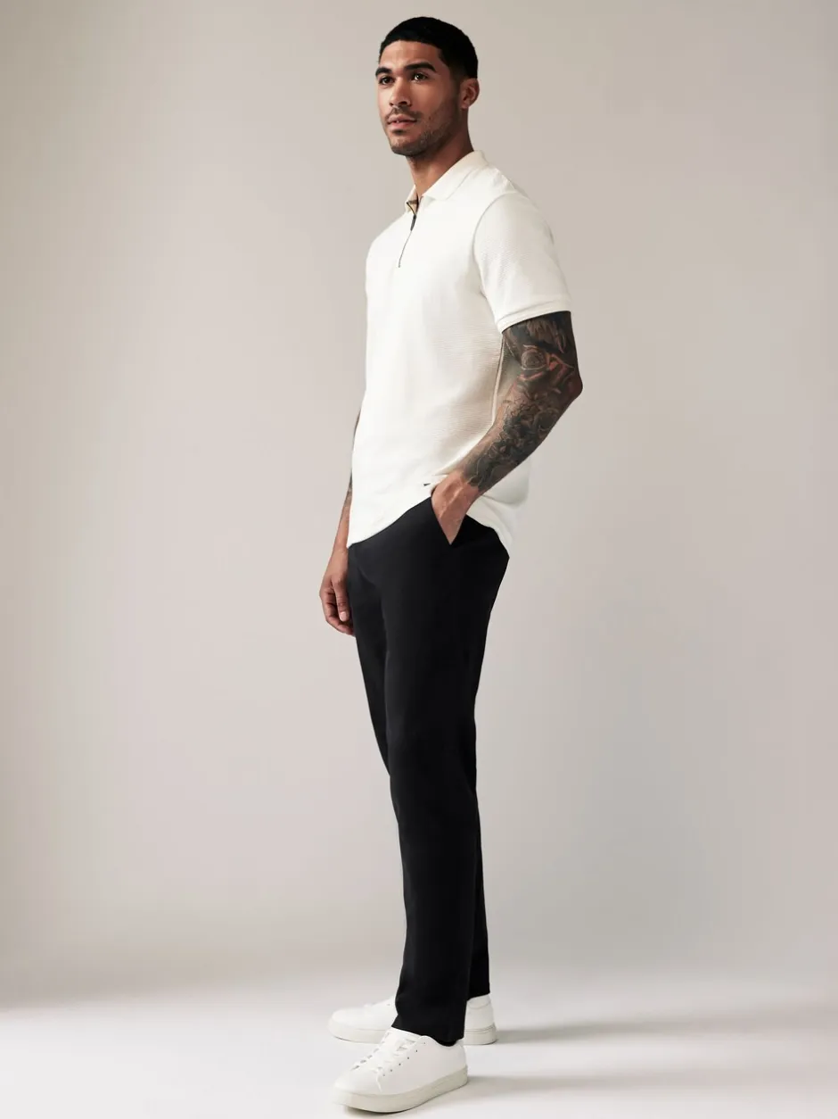 Broeken En Chino's*Next Zwart - Slim Fit - Stretchy chino