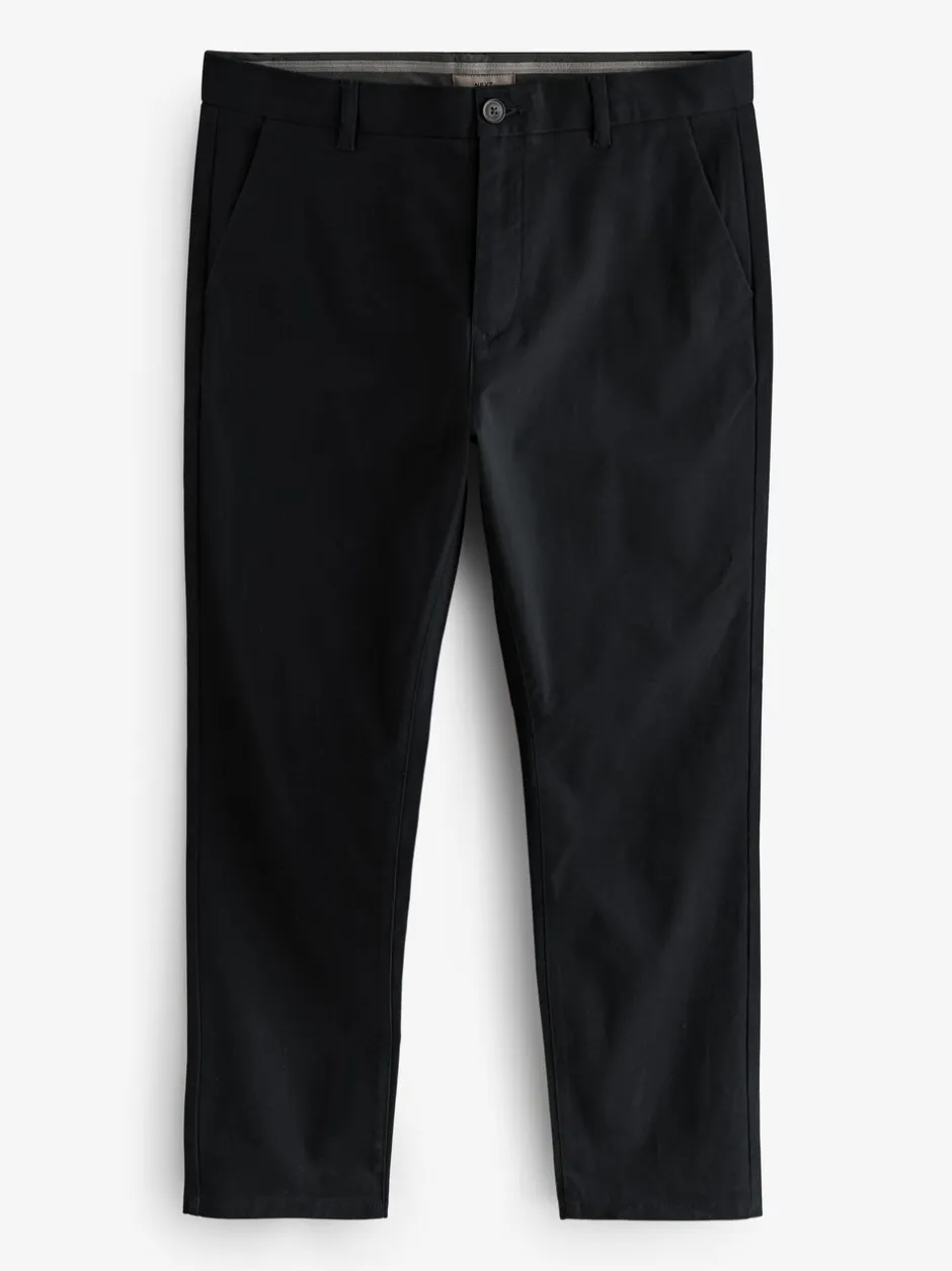 Broeken En Chino's*Next Zwart - Slim Fit - Stretchy chino