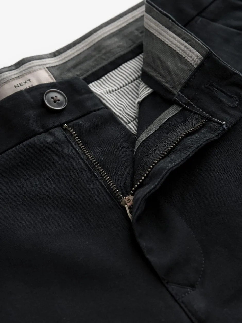 Broeken En Chino's*Next Zwart - Slim Fit - Stretchy chino