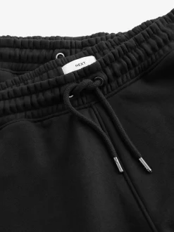Joggingbroeken*Next - Slim Fit Brushback Heavyweight 2 Pack Joggers Zwart