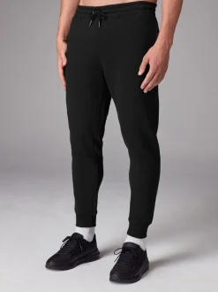 Joggingbroeken*Next - Slim Fit Brushback Heavyweight 2 Pack Joggers Zwart