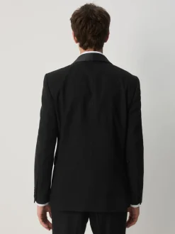 Smokings En Feestkleding*Next Zwart - Slim Fit Sequin Tuxedo Suit Jacket