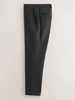 Smokings En Feestkleding*Next Zwart - Slim Fit Signature Nova Fides 100% Italian Wool Tuxedo Suit Trousers
