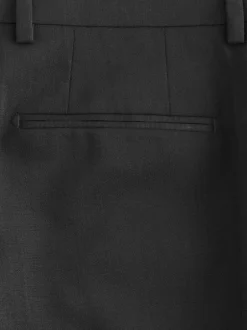 Smokings En Feestkleding*Next Zwart - Slim Fit Signature Nova Fides 100% Italian Wool Tuxedo Suit Trousers