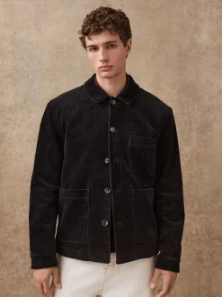 Blazers En Business-Jasjes|Jassen En Jacks*Next - Slim Rijk Corduroy Jack Zwart