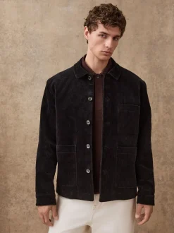Blazers En Business-Jasjes|Jassen En Jacks*Next - Slim Rijk Corduroy Jack Zwart