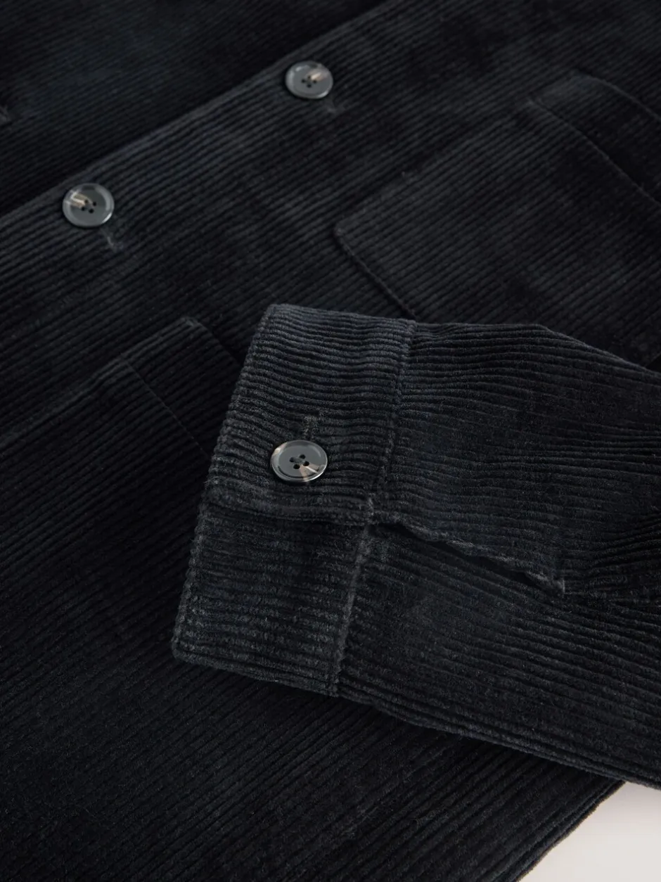 Blazers En Business-Jasjes|Jassen En Jacks*Next - Slim Rijk Corduroy Jack Zwart
