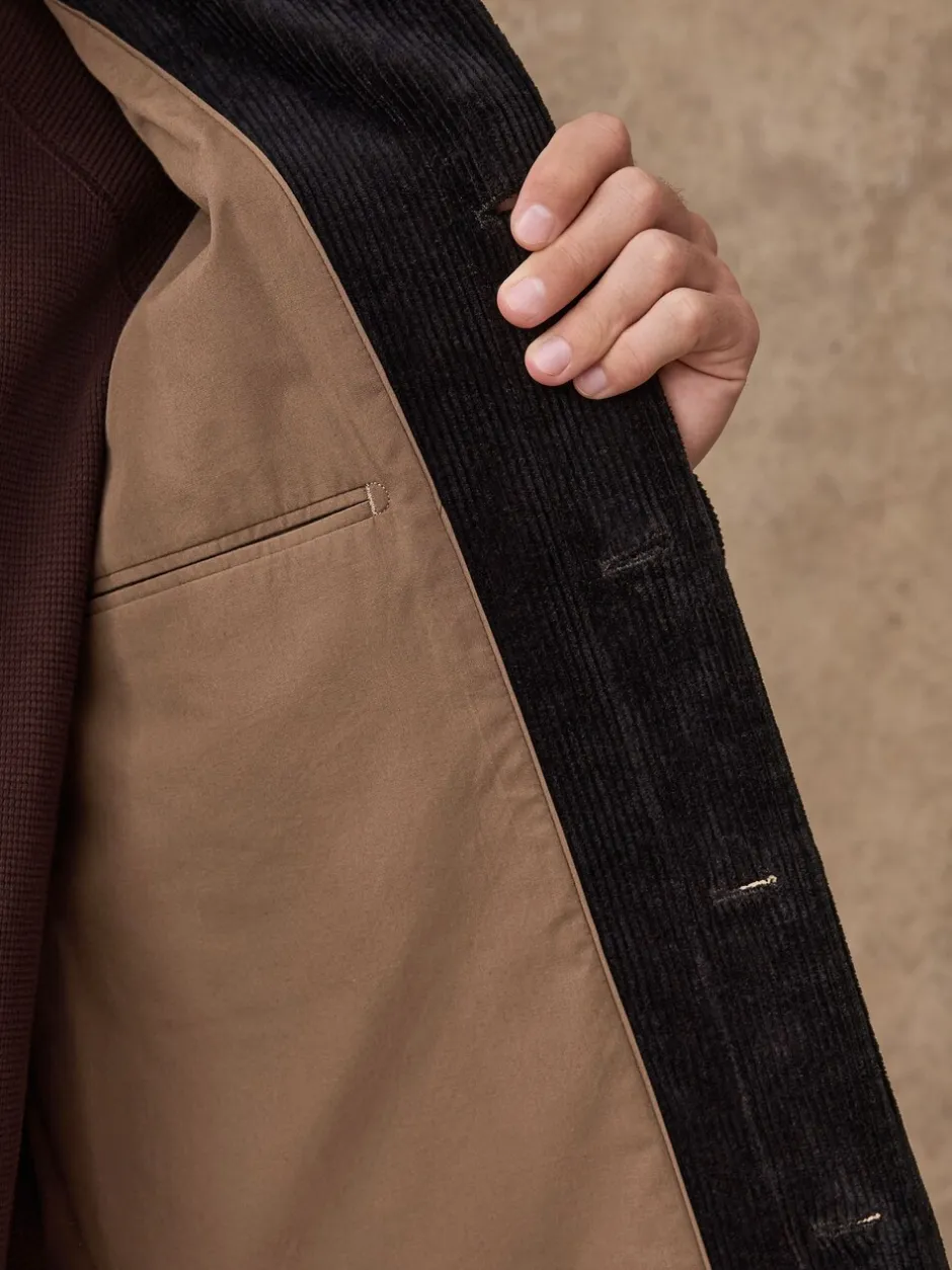 Blazers En Business-Jasjes|Jassen En Jacks*Next - Slim Rijk Corduroy Jack Zwart