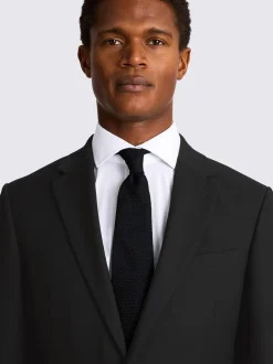 Blazers En Business-Jasjes|Pakken*MOSS - Smal - - Stretch colbert Zwart