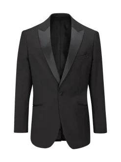 Smokings En Feestkleding|Pakken|Skopes Zwart - Smal - Sinatra fit diner kostuumjasje
