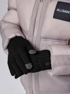 Mutsen, Handschoenen En Sjaals|smALLSAINTS - Logo Beanie and Gloves Set Zwart