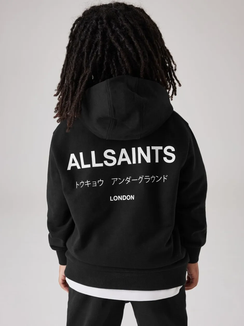 Sweaters En Hoody´S|smALLSAINTS Zwart - Oversized Underground Pullover Hoodie