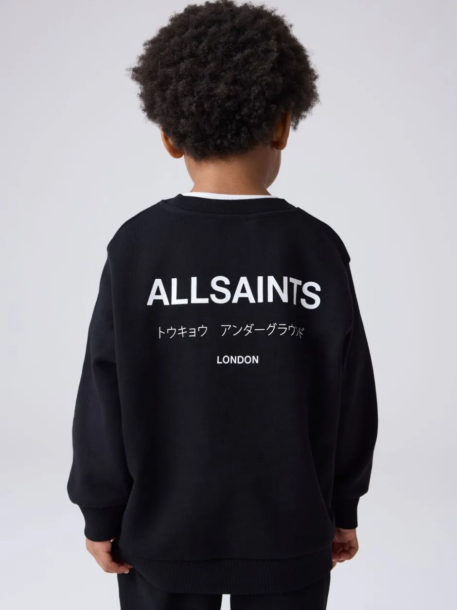 Joggingbroeken|Sweaters En Hoody´S|smALLSAINTS Zwart - Underground Oversized Set van Sweatshirt en Joggingbroek voor Jongere Jongens