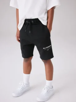 Shorts|smALLSAINTS Zwart - Underground Sweat 100% Cotton Shorts