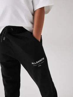 Joggingbroeken|smALLSAINTS - Underground rechte joggingbroek met omslag van 100% katoen Zwart