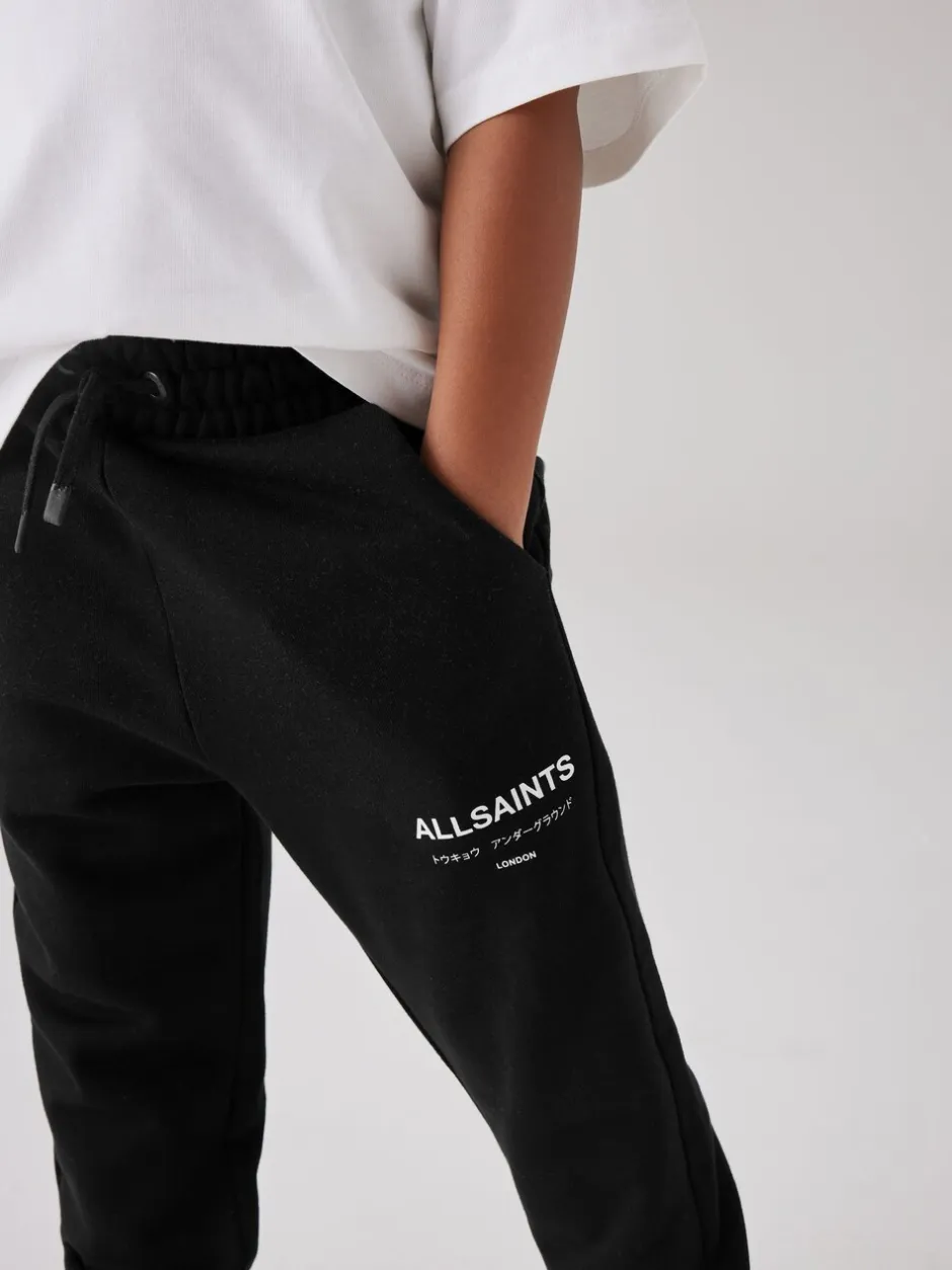 Joggingbroeken|smALLSAINTS - Underground rechte joggingbroek met omslag van 100% katoen Zwart