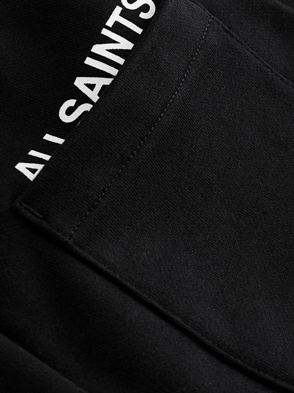 Joggingbroeken|smALLSAINTS - Underground rechte joggingbroek met omslag van 100% katoen Zwart