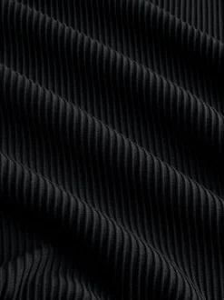 Poloshirts|Next - Smart poloshirt met textuur en rits Zwart