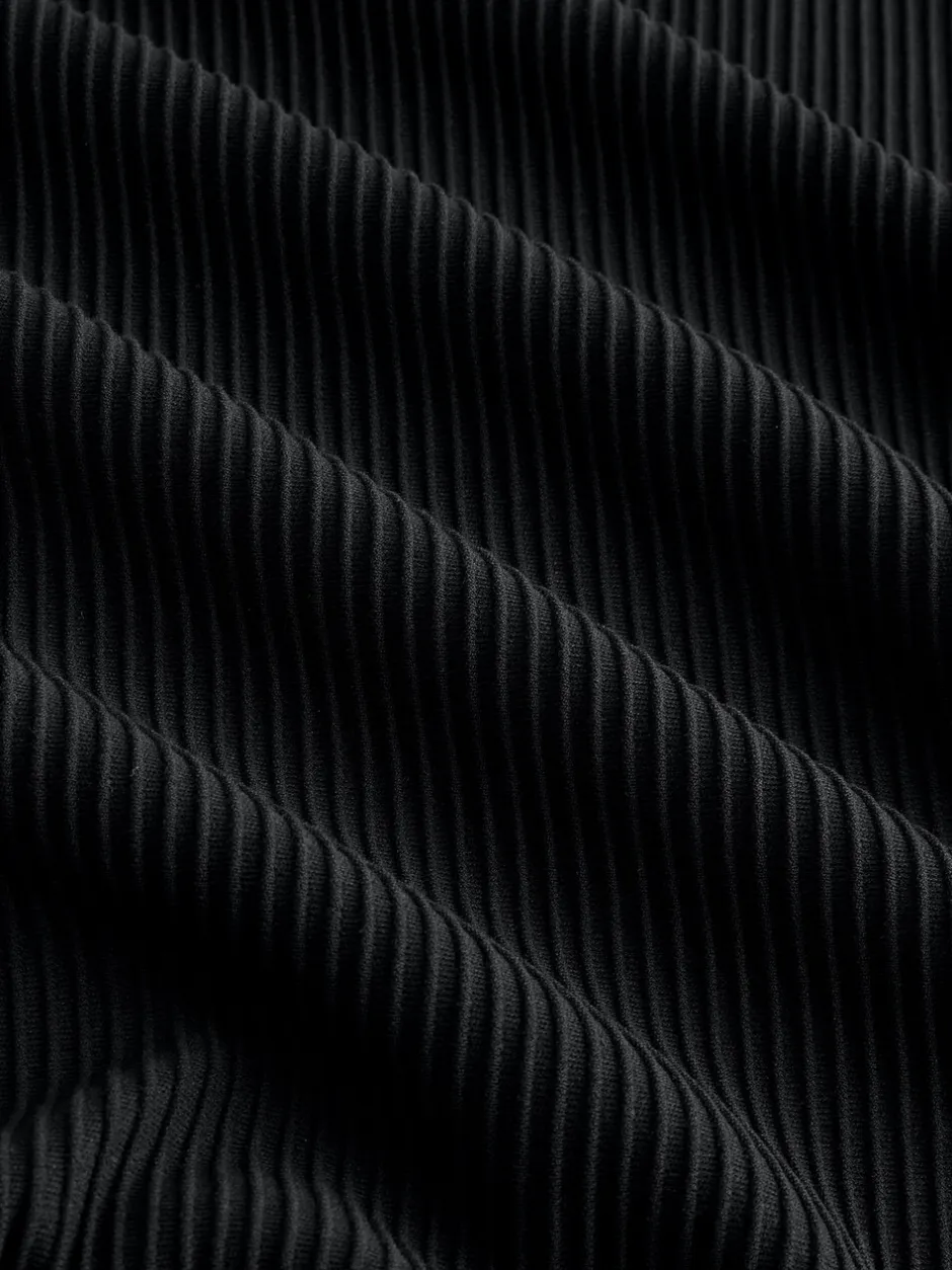 Poloshirts|Next - Smart poloshirt met textuur en rits Zwart