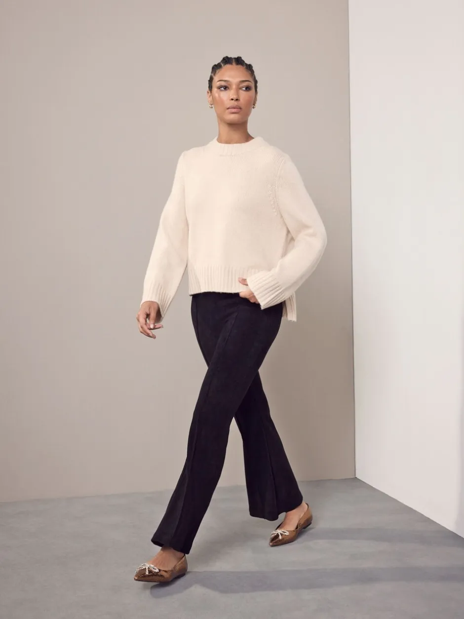 Broeken|Next Zwart - Smoothing Corduroy Bootcut Trousers