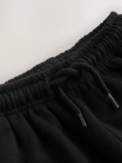 Jeans En Joggingbroeken|Next Zwart - Soft Touch Wide Fit Joggers (3mths-7yrs)