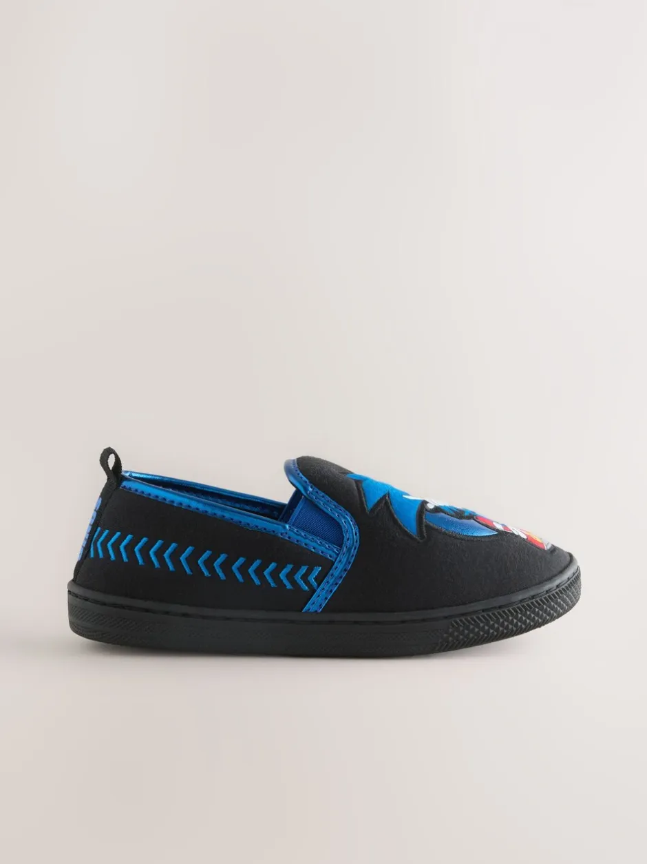 Pantoffels|Nachtkleding En Pyjama's*Next Zwart - Sonic pantoffels met omgevende zool