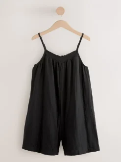 Jumpsuits En Playsuits*Next - Speelpakje met dubbele stof Zwart