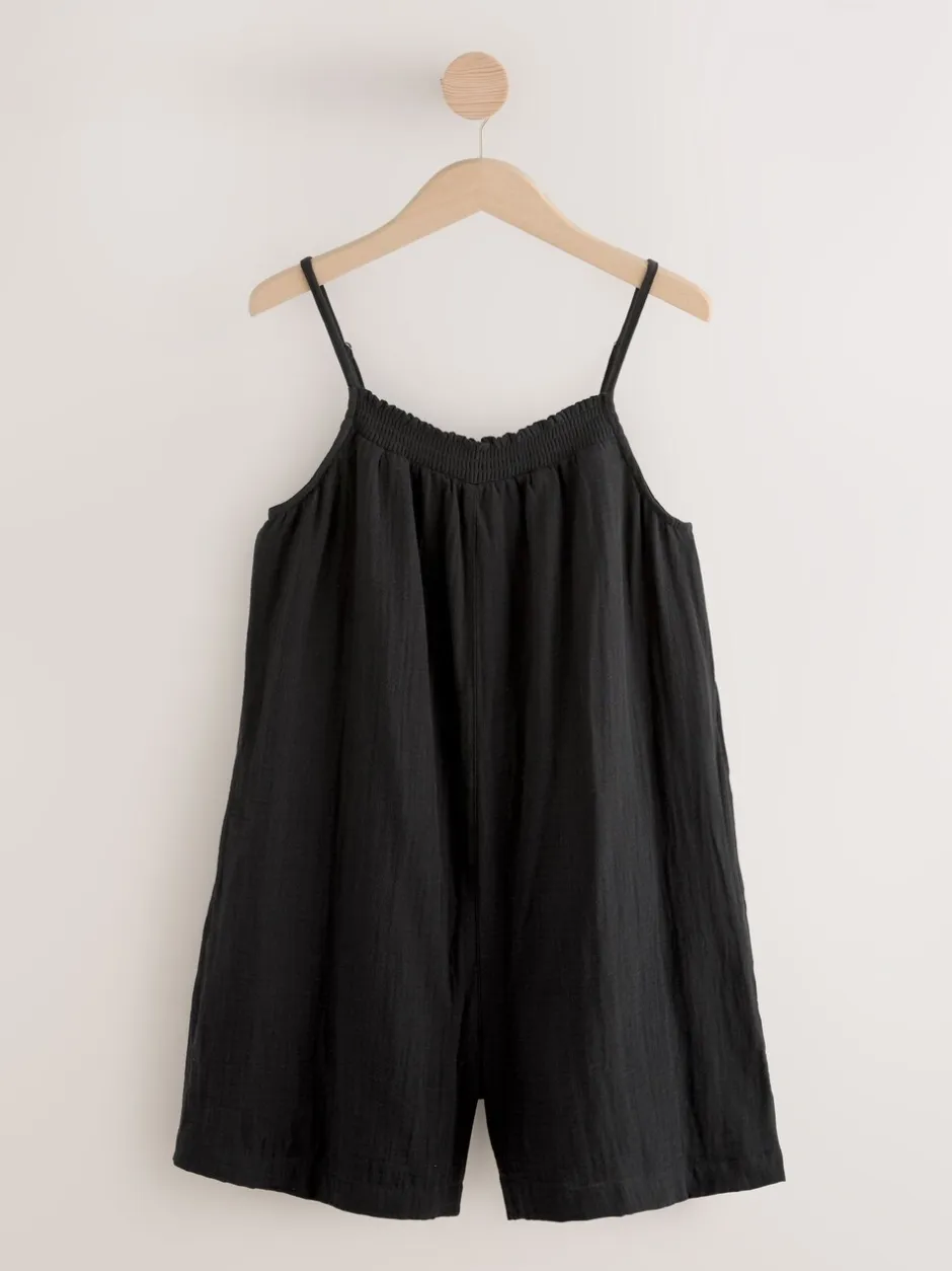 Jumpsuits En Playsuits*Next - Speelpakje met dubbele stof Zwart