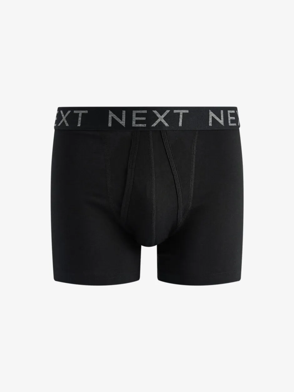 Ondergoed|Ondergoed*Next Zwart - Standaard - 10 Boxershorts zonder plooi