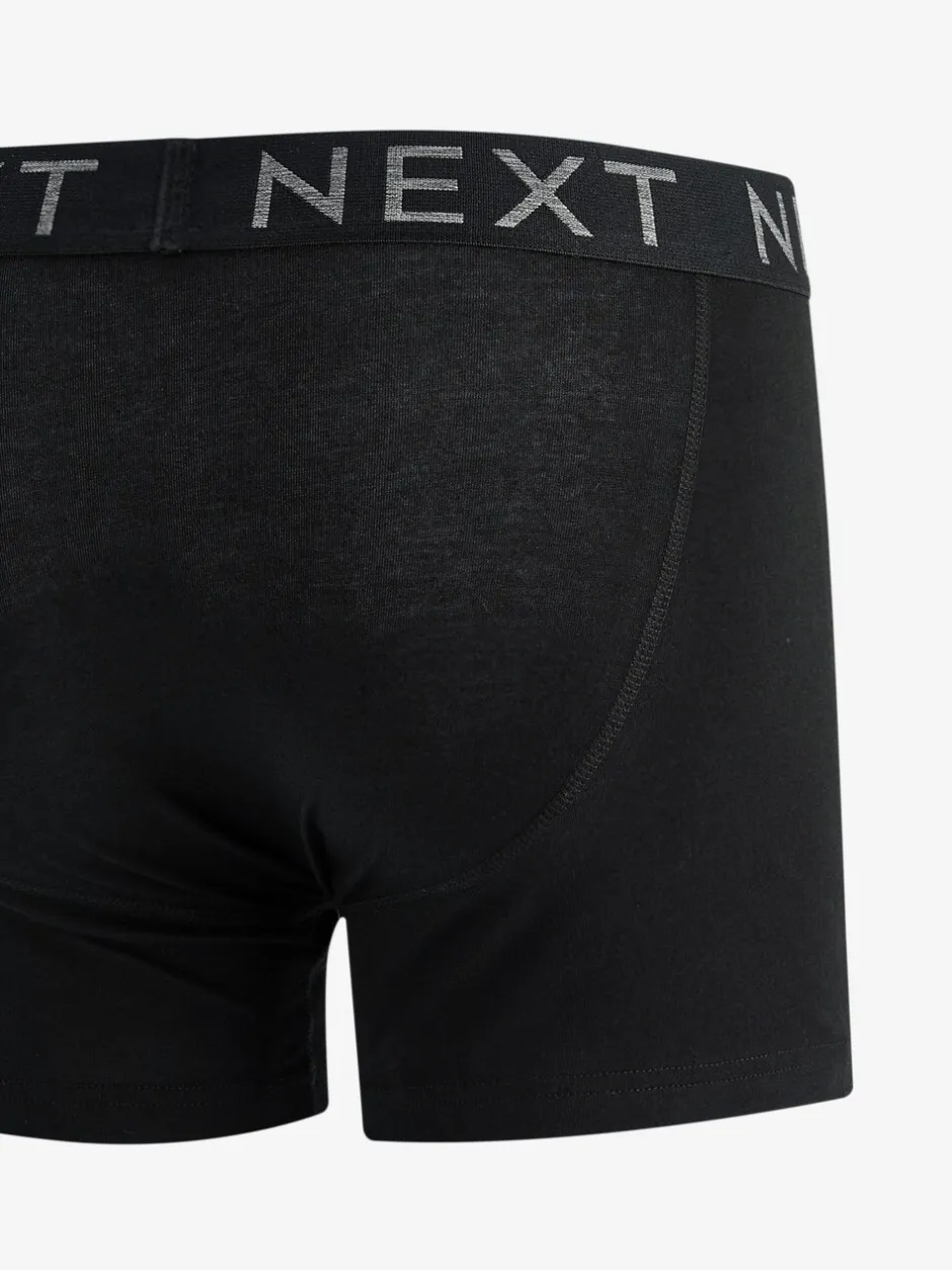 Ondergoed|Ondergoed*Next Zwart - Standaard - 10 Boxershorts zonder plooi