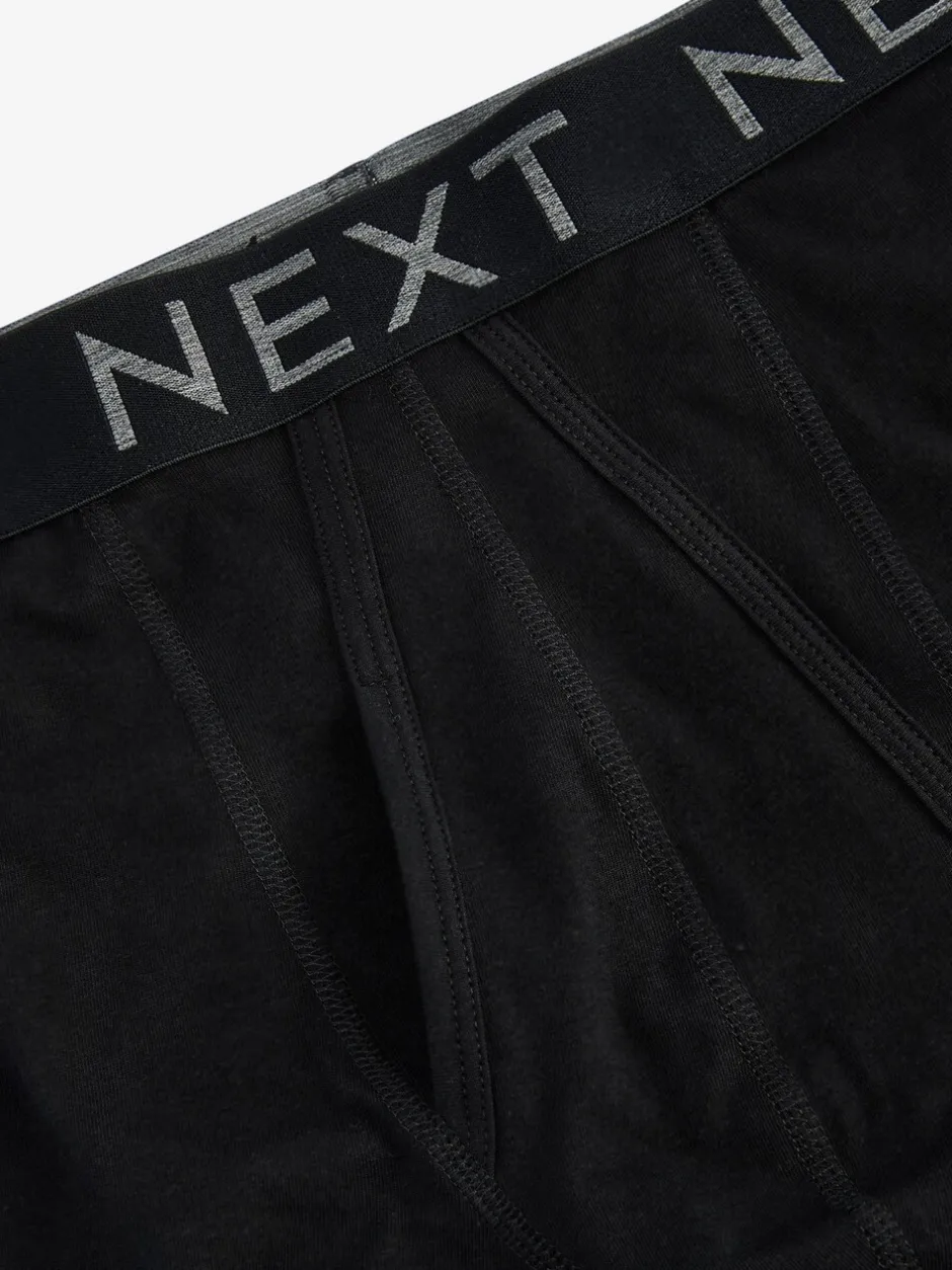 Ondergoed|Ondergoed*Next Zwart - Standaard - 10 Boxershorts zonder plooi