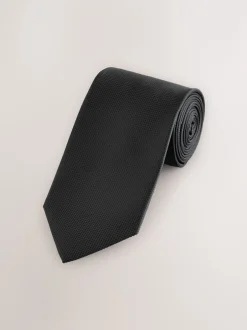 Stropdassen En Pochets*Next - Standaard - Stropdas met textuur Zwart