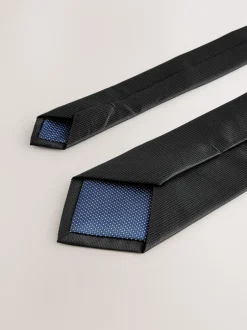 Stropdassen En Pochets*Next - Standaard - Stropdas met textuur Zwart