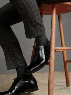 Formele Schoenen|Schoenen*Next - Standaard pasvorm - Signature Leather - Oxford schoenen met neusstuk Zwart