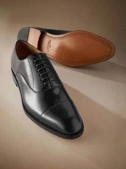 Formele Schoenen|Schoenen*Next - Standaard pasvorm - Signature Leather - Oxford schoenen met neusstuk Zwart