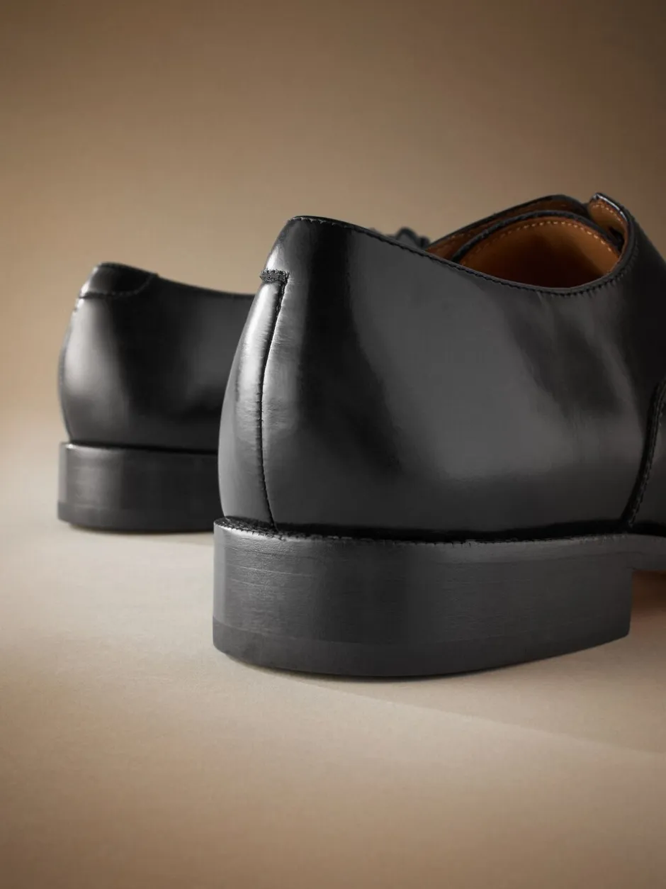 Formele Schoenen|Schoenen*Next - Standaard pasvorm - Signature Leather - Oxford schoenen met neusstuk Zwart