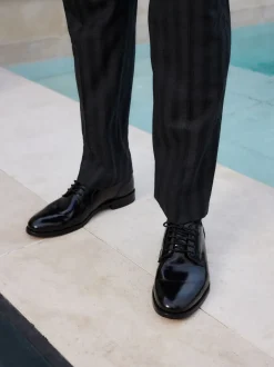 Schoenen|Formele Schoenen*Next - Standaard pasvorm - Signature - Derby-schoenen met leren zool Zwart