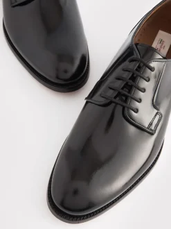 Schoenen|Formele Schoenen*Next - Standaard pasvorm - Signature - Derby-schoenen met leren zool Zwart