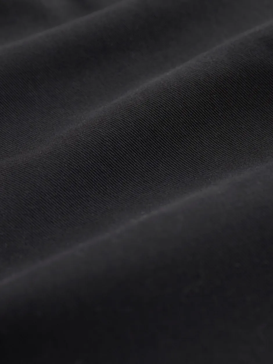 Broeken En Chino's*Next - Standaard toelopende pasvorm - Pleated Stretch Chinos Trousers With Elasticated Waist Zwart