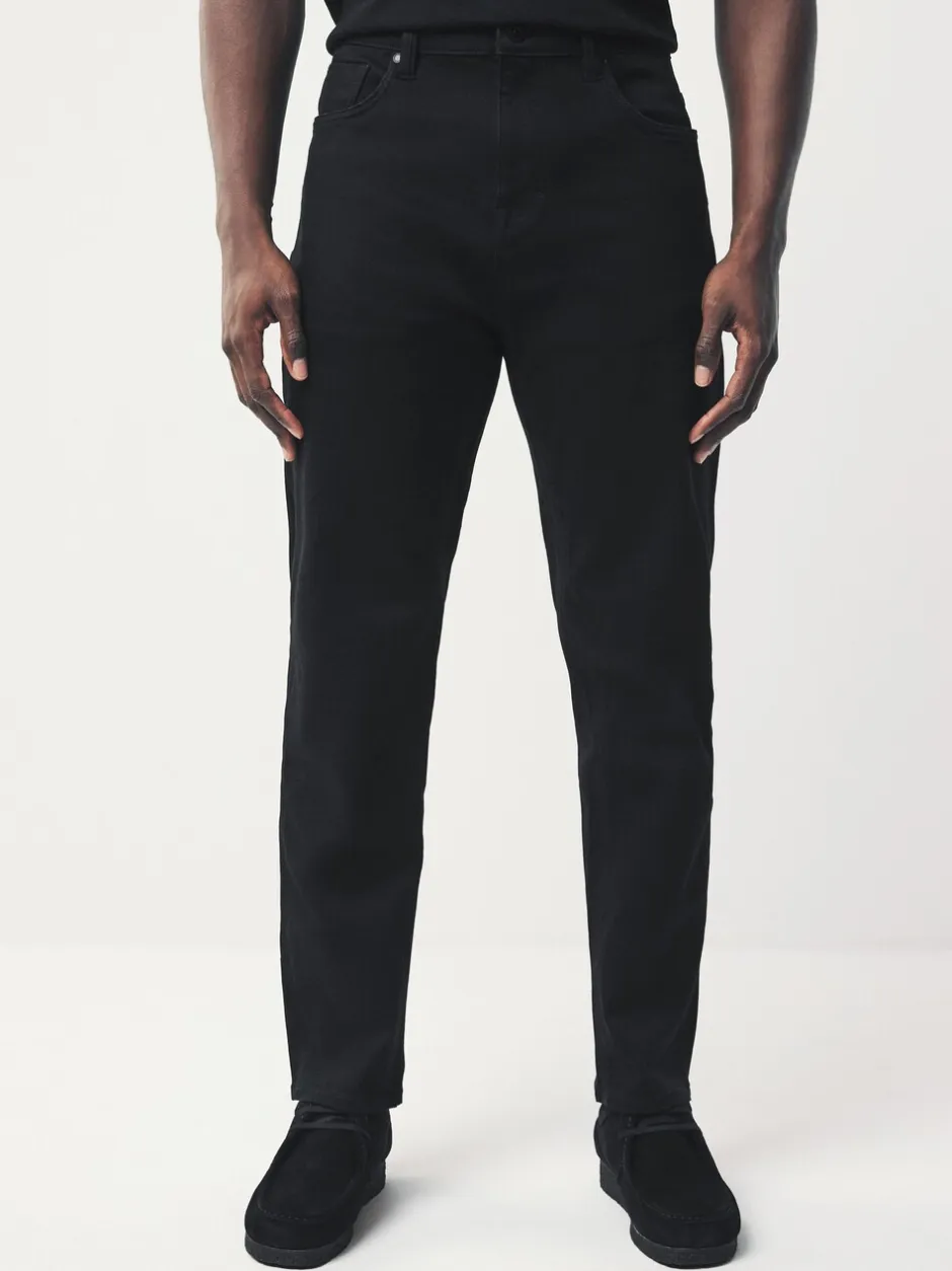 Jeans*Next Zwart - Standaard toelopende pasvorm - Motionflex jeans