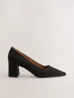 Ruimvallend En Extraruimvallend|Schoenen Met Hakken*Next - Standard Chisel Toe Block Courts Zwart