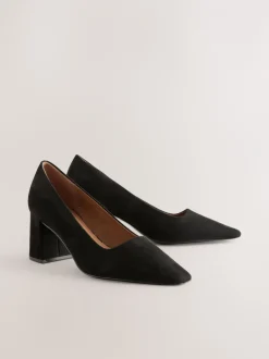 Ruimvallend En Extraruimvallend|Schoenen Met Hakken*Next - Standard Chisel Toe Block Courts Zwart